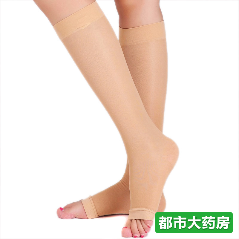 脉迪静脉袜医用弹力袜子静脉曲张袜中筒袜 二级高压 男女春夏季薄