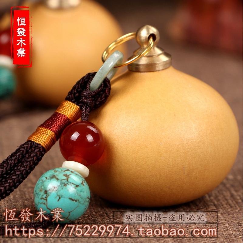 Natural Text Playing Hand Twirling Small Gourd Swing Piece Snuff Pot Opening Wine Hyacinth Hanging Decoration Purple Leather Red Old Hyacinth Feng Shui