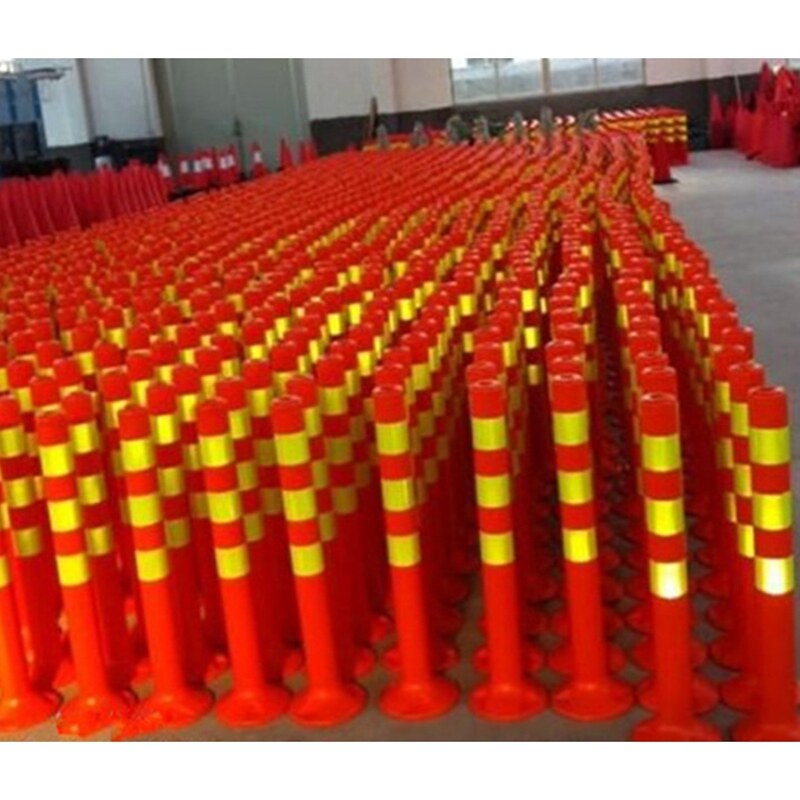 75cm plastic thickened warning post Reflective road post Guide post 50cm Crossing post post Elastic post Traffic facilities