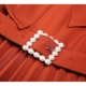 NatureQ mùa đông mới retro khí rắn màu ngọc trai khóa bow cổ áo xếp li slim dài tay áo đầm váy ôm body váy đầm