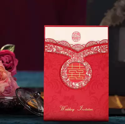 2020 high-grade exquisite invitation wedding wedding supplies invitation wedding supplies Exquisite creative hollow vintage wedding invitation