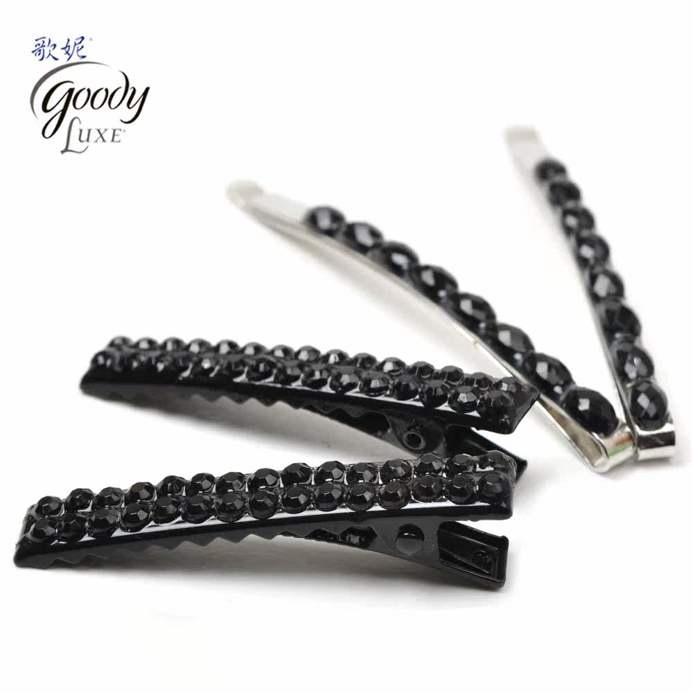 进口 新款美国Goody/歌妮 发夹 一字夹 鹤嘴夹 刘海夹 边夹 4个