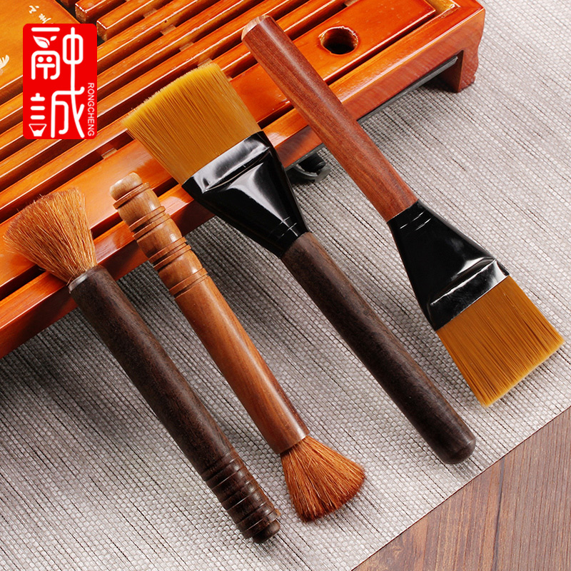 Ebony YangHuBi tea and tea brush brush pen kung fu tea tea tea accessories tea tray teapot tea on sale