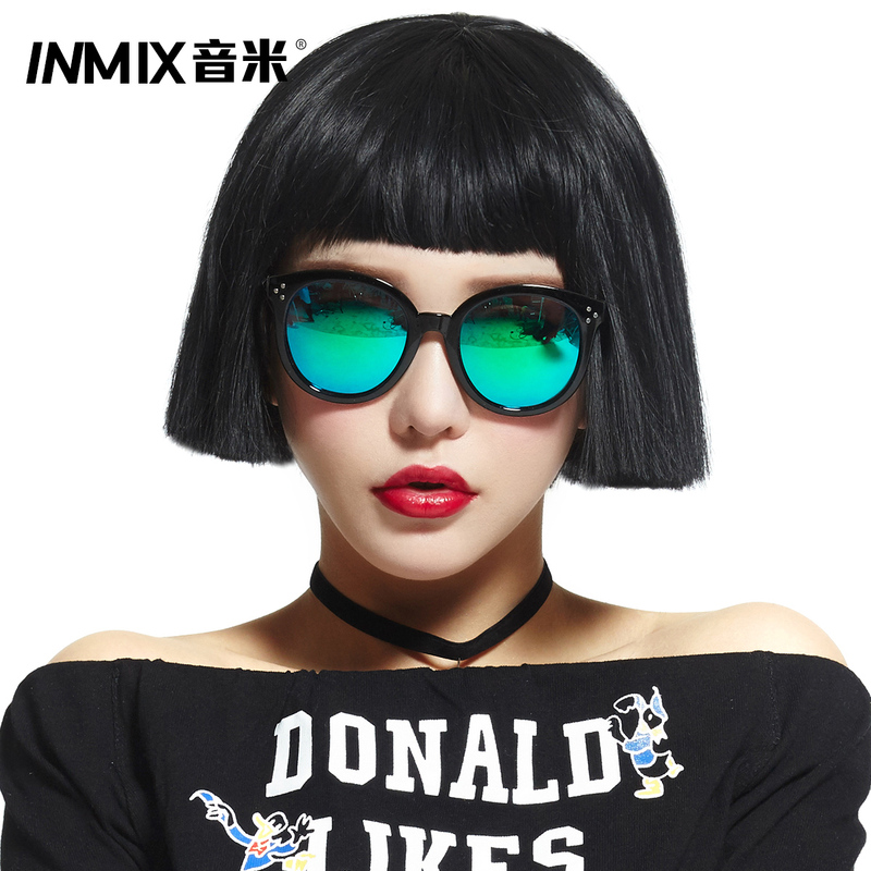 Annairo 2023 Fashionable Female Trendy Fluffy Afro Mushroom Head Banquet Party Dinner Style Wig