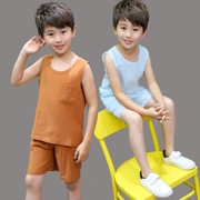 Quần áo trẻ em bé trai mùa hè Áo vest trẻ em cotton không tay 2018 nam nữ mới ở trẻ lớn 2-12 tuổi phiên bản Hàn Quốc - Phù hợp với trẻ em