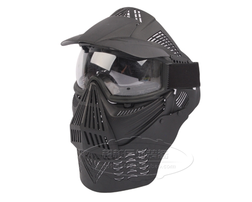 Outdoor Large Mask Full Face Protection Mask Field CS Protection Mask Lenses PC Steel Mesh Optional