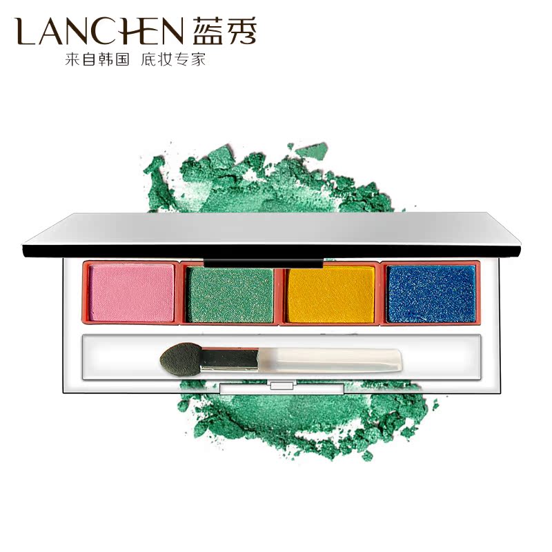 专柜正品 蓝秀炫彩四色眼影 6.5g 裸妆哑光质地细致多色E7cUfeXN