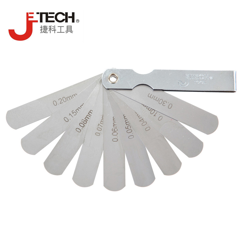Jieke tools feeler gauge stainless steel thickness gauge FGS-9 pieces 14 pieces 23 pieces 32 pieces set feeler gauge sheet