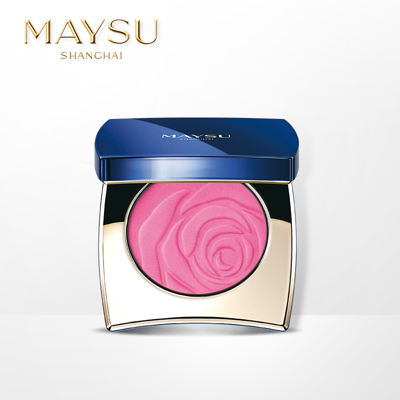 MAYSU/美素桃花娇妍幻采胭脂 立体修容腮红自然粉嫩持久滋润彩妆
