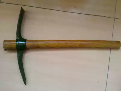 Stock old goods small pickaxe 6411 wooden handle small pickaxe Manganese steel pickaxe cross pickaxe small foreign pickaxe