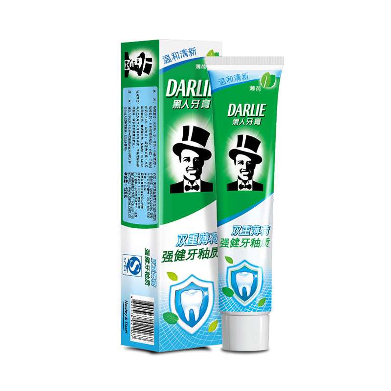 黑人（DARLIE）双重薄荷 牙膏 120g（强健牙釉质）