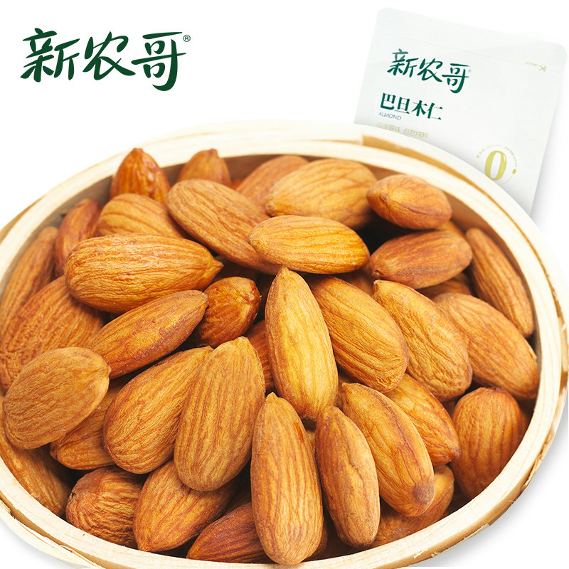 【天猫超市】新农哥笑口巴旦木仁138g 扁桃仁 坚果 办公零食