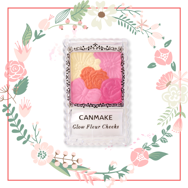 canmake/井田 花瓣雕刻四色珠光/哑光 五色腮红