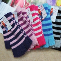 Winter warm gloves for men and women wool half finger gloves Jacquard half finger gloves fashion Korean new knitted gloves