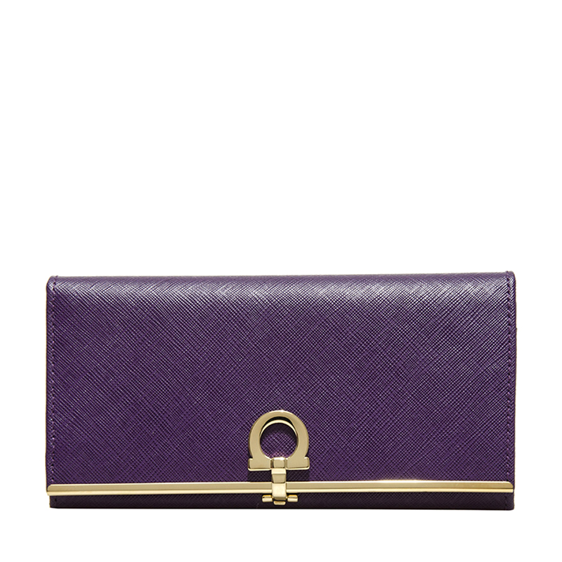 Ferragamo/菲拉格慕 女士翻盖长款钱包钱夹 224633 王府井百货