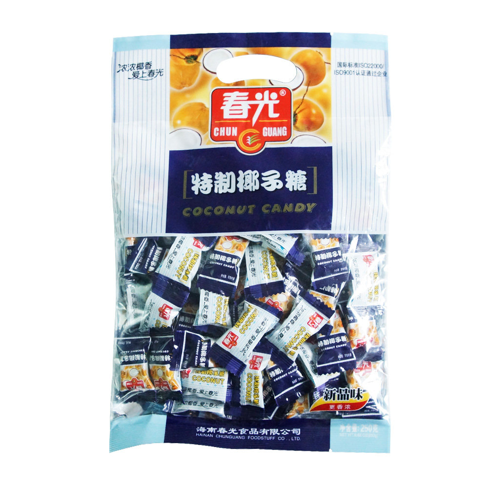 【天猫超市】春光 特制椰子糖 250g/袋 海南特产 休闲零食糖果