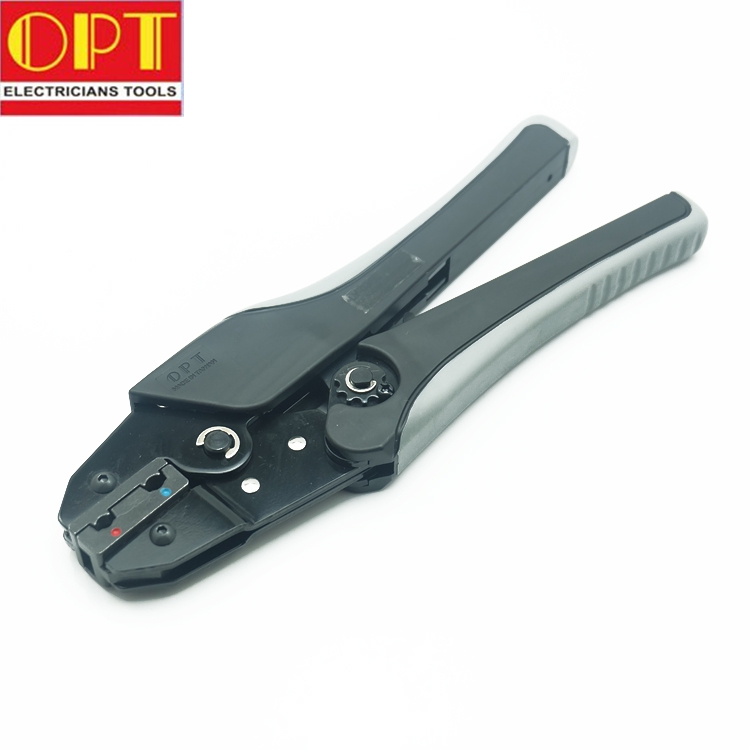 Taiwan OPT LY-03FL insulated flag-type terminal crimping pliers ratchet-type crimping pliers cold pressing pliers 0 5-2 5mm