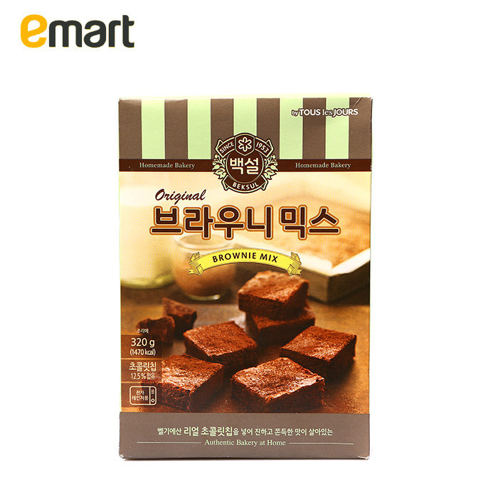 EMART易买得 韩国beksul在家里做布朗尼蛋糕粉320g DIY巧克力蛋糕