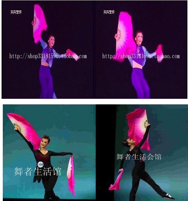 Grandma Wan Huaishui Love Orchid Bay Wang Zan Jiaozhou Fan Dance Yarn Silk Scarf Xiaochun March Double Face Silk Yangge Fan