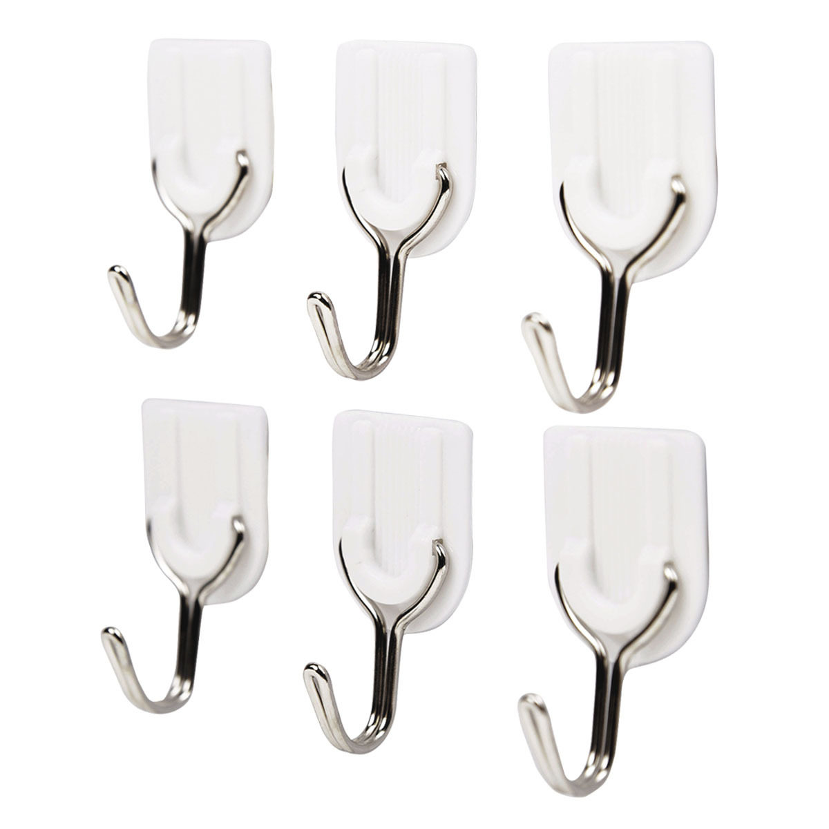 Quality top quack small strong adhesive hook white plastic hook strong hook single bulk