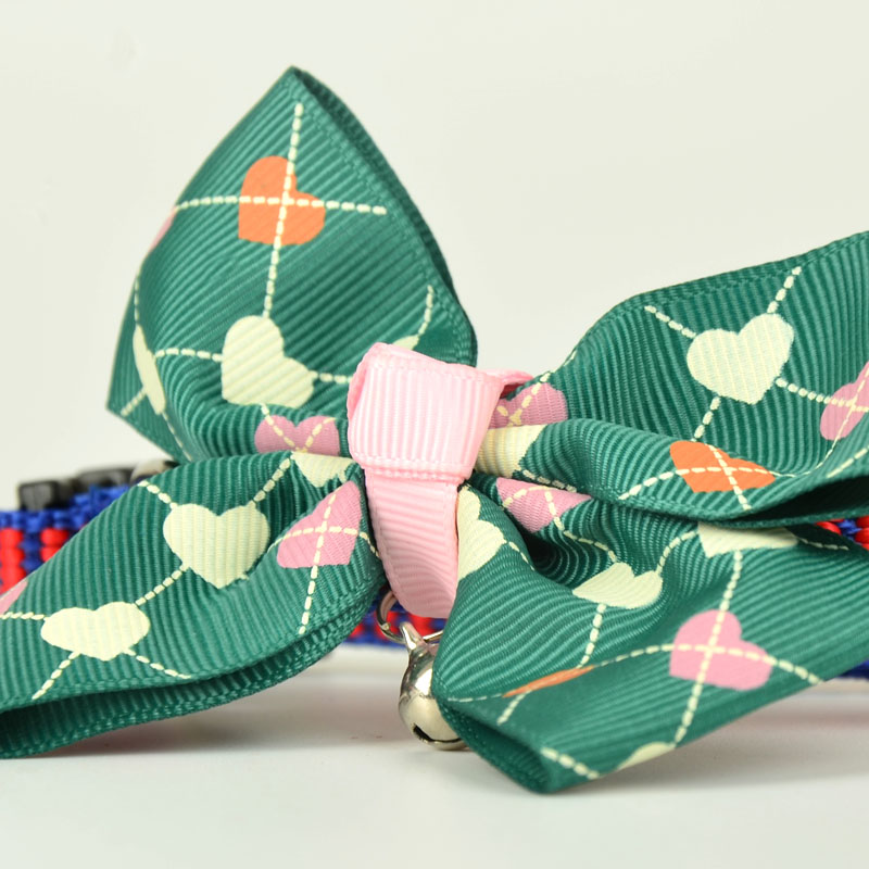 Pet Collar Bow Tie Butterfly Knot Teddy Beauties Dressed Up Accessories Kitty Dogs bell Bell Ornament Neckline Adjustable