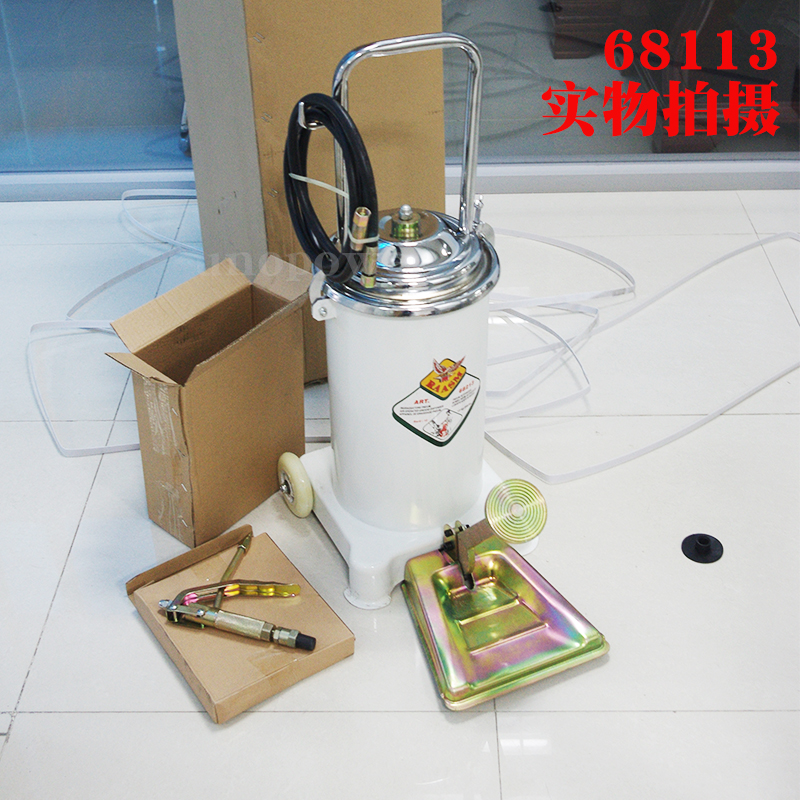 High pressure foot on the butter machine 68113 feet stepped oil lubricator yellow oil gun 68112 pedalling butter machine 12L