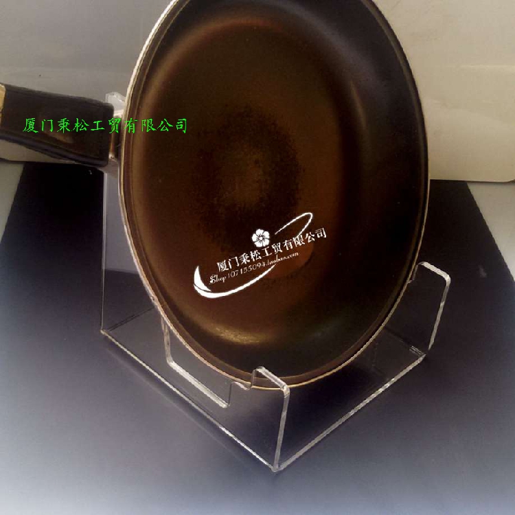 Acrylic Flat Bottom Pan Plate Show Rack Kitchen Utensils Show Rack Supermarket Transparent Exhibition Rack Kitchen Exhibition Racks