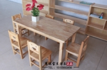 Kindergarten solid wood tables and chairs oak sylvestris pine fir table and chair combination childrens baby teaching aids student desks and chairs