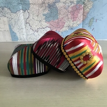 Xinjiang Uygur ethnic flower hat dance performance stage decoration hat Ateles silk headwear small flower hat