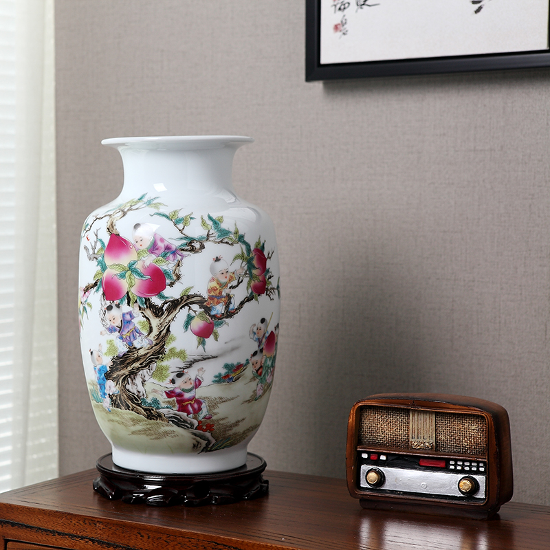 European medium handicraft decoration porcelain ceramic vase household act the role ofing is tasted, the living room floor vase restoring ancient ways furnishing articles