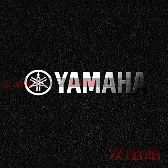 YAMAHA标志金属标贴 雅马哈logo 立体声HIFI发烧logo 音响DIY贴纸