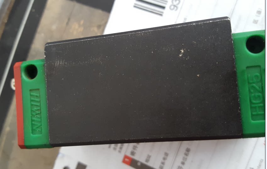 Taiwan's silver linear guide slider HGH25CA guide length 74 cm used