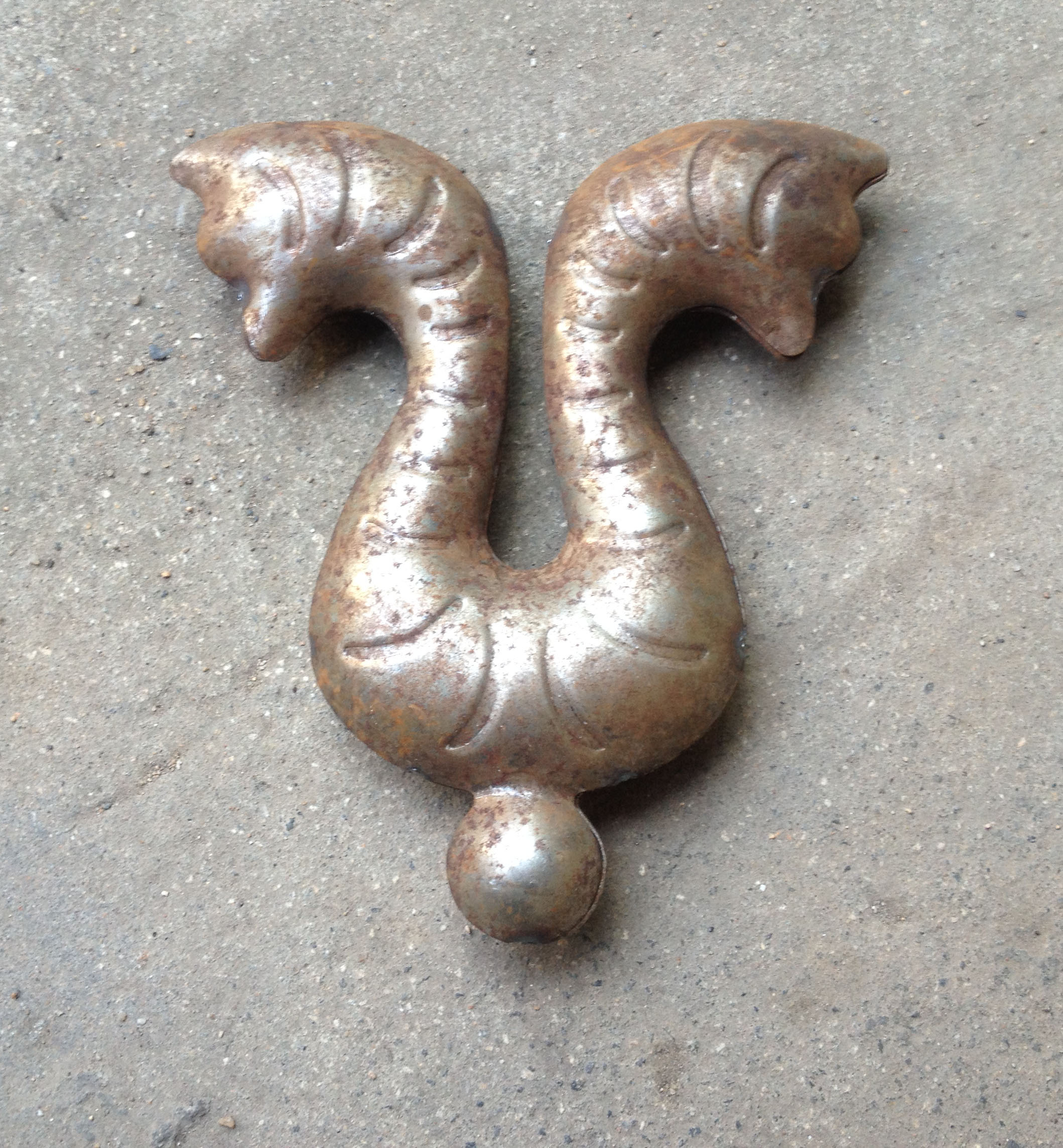 Iron double-sided empty flower door iron flower accessories iron iron flower stamping door flower iron art material