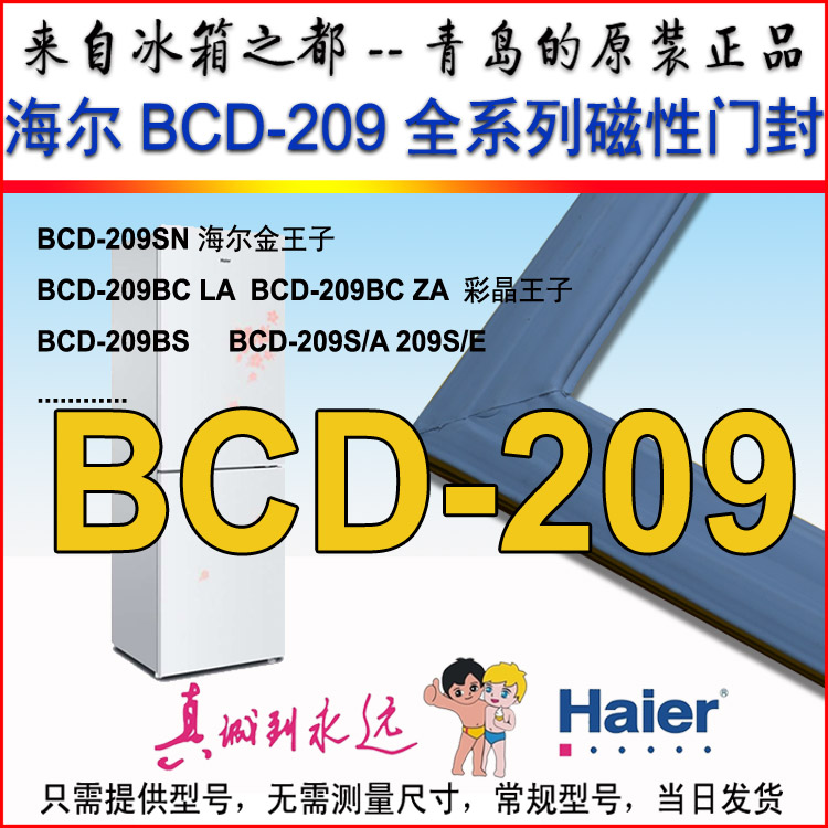 Haier Refrigerator Magnetic Door Seal Seal Ring Magnet Bar BCD 209BC BS Color Prince Original Dress