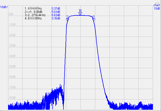 Crystal filter SSB single sideband filter 2.4k professional design rectangular coefficient is not less than 1.8