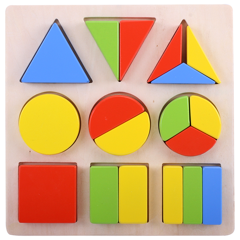 Montessori Teaching Aids Shape Board Montessori Early Education Teaching Aids Baby Children Early Education Toys 1-2-3 Years Old