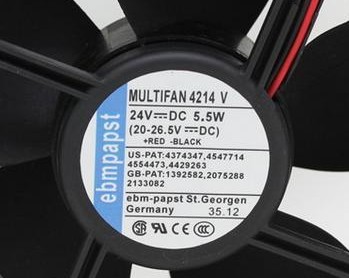 Original German EBMPAPST MULTIFAN 4214 V 12038 24V 5 5W cooling fan