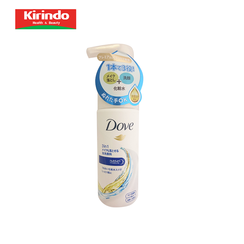 【kirindo】日本进口Dove多芬3合1卸妆洗颜慕丝/洁面乳135ml