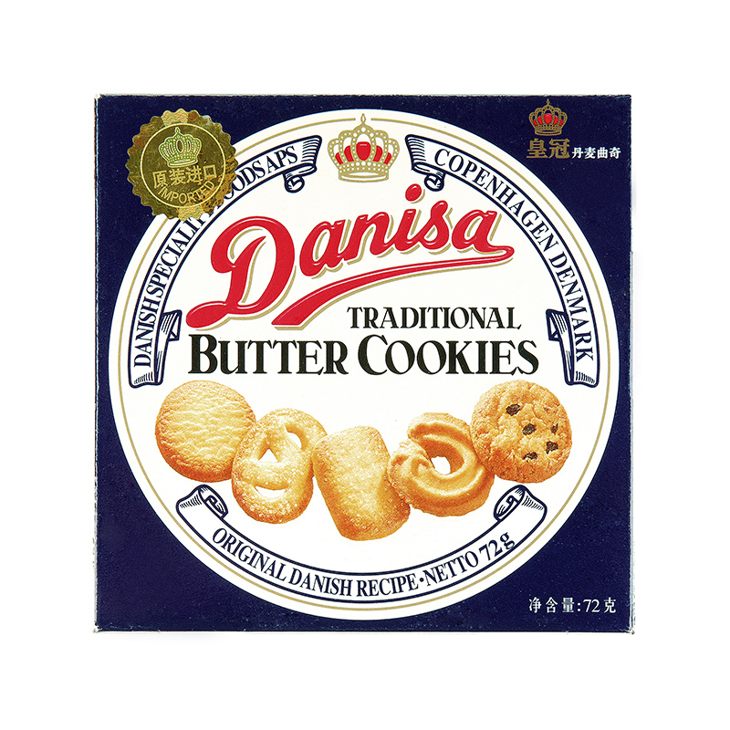 【天猫超市】印尼进口饼干Danisa/皇冠丹麦曲奇原味72g/盒