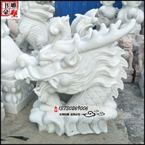 Stone Sculpture Tween Tap Han White Jade Spray Water Faucet Green Stone Courtyard Pool View Wall Hanging Flowing Water Pendulum