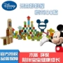 Disney khối gỗ thùng 100 viên giáo dục sớm 1-2-3 tuổi cho trẻ em quà tặng ngày giáo dục - Khối xây dựng xe ô tô đồ chơi trẻ em