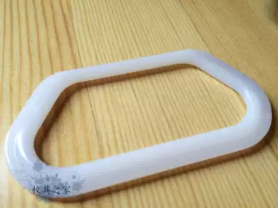 Trapezoid white plastic handle trash bin inner container special surface plastic iron wire handle handle handle