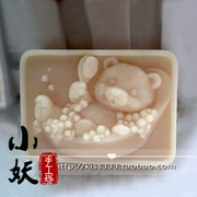 B1688diy sáng tạo tắm gấu handmade xà phòng mềm silicone silicone mài khuôn sô cô la fondant pudding nhựa