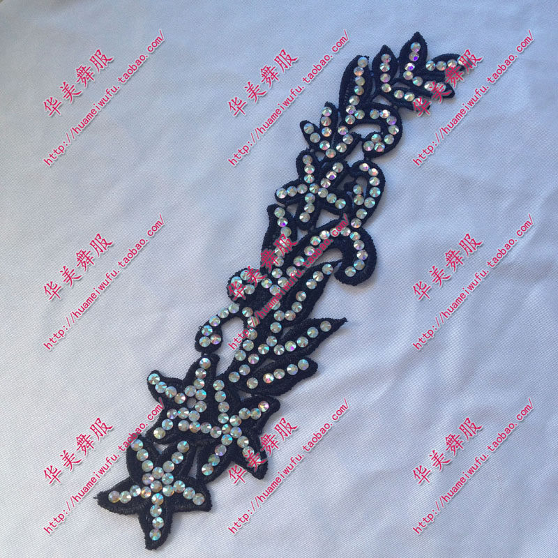 Hua Mei National Benchmark Morden Latin Waltz Tango Quick Step Handmade Head Flower Big Drill AB Colorful Headgear Accessories can be made to be made