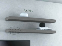 Brief Modern Grey Solid Wood Partition Wall Shelf TV Wall Set-top Box Store Shelf Shop Display Shelves