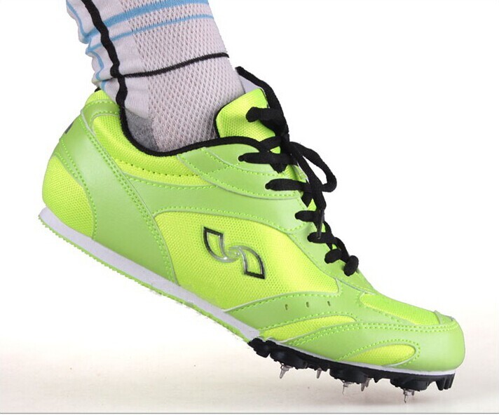 New products Short running shoes 555 Track and field training Shoe running shoes Men's middle test Competition Students nail shoes Athletics Shoes Nail Shoes