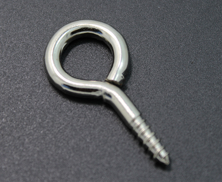 Sheep ring thread iron adhesive hook wood screw adhesive hook iron hook multi-purpose adhesive hook light hook 6#8#