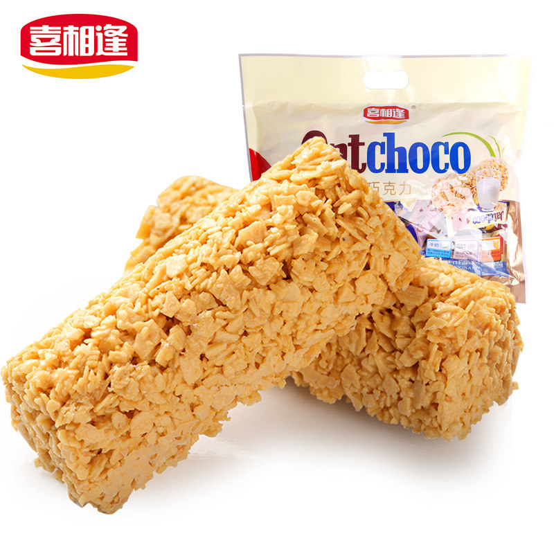 【天猫超市】喜相逢麦片巧克力500g燕麦巧克力喜糖果休闲零食