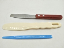 Dental printing film Gypsum mixing knife Plastic ion wood handle Impression powder mixing knife Dental oral materials
