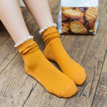 Pile socks women Korea autumn and winter tide personality wild tide stockings Korean version of college style socks Japanese cotton socks